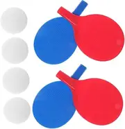Mipcase Outdoor Table Tennis Bat Set 8pcs Pong Paddles for Boys and Girls Training Equipment Plastic Rackets Balls for Skill Development