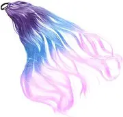 PLAFOPE Women's Wig Ponytail Girl Hair Accessories Hair Accessories Hair Toppers Hair Accessories for Hair Ponytail Hair Decorations for Fake Braids High Temperature Wire