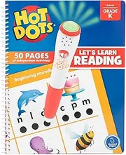 Educational Insights Hot Dots Let's Learn Kindergarten Reading - Learn to Read Kindergarten Workbook, Ages 5+