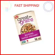 Great Grains Raisins Dates and Pecans Breakfast Cereal, Raisin Cereal with Sweet