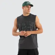 [Nena and Pasadena] March Raptor Muscle Tee Asphalt