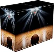Makeup Brush Holder,Pencil Holder for Desk,Basketball Wooden Cricket Field,Desk Organizer