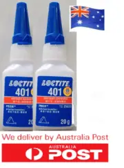 2 x LOCTITE® 401 20g/25ml Fast Curing Instant Adhesive Industrial Super Glue ZD