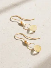 [Melissa Joy Manning] Melissa Joy Manning - 14-karat Recycled Gold, Citrine And Diamond Earrings - One size One size Gold