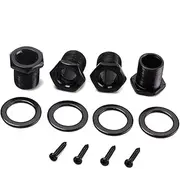 CIMAXIC Acoustic/electric Bass Tuning Pegs 4 Pcs Guitar Tuning Keys Machine Heads 2l2r Black for 4 String Bass Guitar