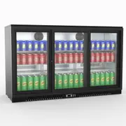 Thermaster Under Bench Three Sliding Door Bar Cooler - Commercial Bar Fridges (LG-330SC) - LG-330SC