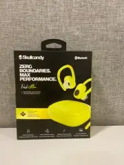 Skullcandy Push Ultra True Wireless Sport Earbuds, Yellow zero Boundaries max