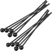 Totority 10pcs Drum Hammers Long Handles Plastic Xylophone Mallets Ergonomic Grip for Young Learners