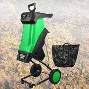 SOYPAX Electric Garden Shredder Mulcher Chipper,Multifunctional Leaf Branch Shredder,Garden Shredder, 2400W Electric Wood Leaf Branch Chipper Shredder Mulcher