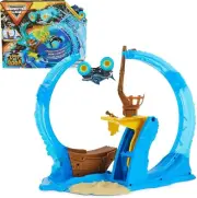 Monster Jam, Official Megalodon Loop of Doom Stunt Playset with Exclusive 1:64