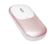 Bluetooth Mouse, Slim Silent Computer Mouse Dual Mode 2.4G - Pink