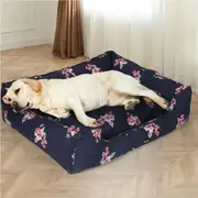 Pawz Pet Bed Mattress Dog Cat Pad Mat Puppy Cushion Soft Warm Washable 2XL Navy