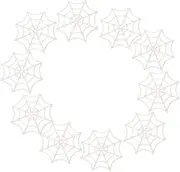 10Pcs Spider Web Decors - Halloween Spider Web Fake Spiderweb,Halloween Party Decoration for Door Wall Yard Porch