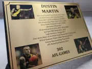Dustin Martin, Trent Cotchin, Jack Riewoldt Retirement Plaques. 1 Of Each Player