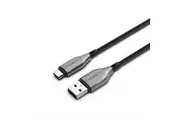Cygnett Armoured USB-C to USB-A Charger & Data Sync Nylon Cable 50cm Black