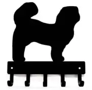 Shih Tzu Trimmed Coat Dog Key Rack/ Leash Hanger