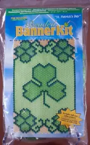 The Beadery Beaded Banner Kit St. Patrick's Day 5341 NIP