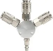 Air Compressor Manifold Splitter | Manifold Swivel Quick Connect Hose Splitter,Multipurpose Industrial Type Swivel Air Plugs for Oil Pipeline