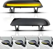 KURLTCAAU LED Sequential Side Mirror Turn Signal Light for VW Passat B6 B5.5 Jetta Golf 5 GTI V MK5 Sharan Skoda R32 Rabbit