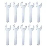 10pcs Small Wrench Open End Thin Wrench 20x126x2.8mm Metric U-Shaped Spanner