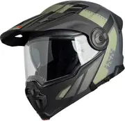 IXS Venture 1.0, flip up helmet , color: Matt Grey/Black/Olive , size: M