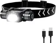 APLOS H340 headlamps led rechargeable-1500 Lumens Lightweight Headlamp with 180° Swivel Base, Super Bright led headlamp Rechargeable with Red Light Mode