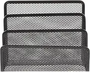 Ciieeo Ergonomic 4 Compartment Folder Organizer Metal Mesh Document Holder for Desk Home