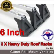 3 X 6“ Aluminium Heavy Duty Roof Racks For Gutter Rail Mount Vehicles