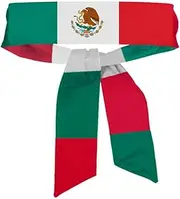 [BBTDIN] Mexican Flag Bandana Tie Men Mexican Flag Sports Turban Women Mexican Flag Headband Tie BNF01