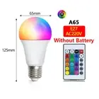 LED Light Bulbs AC 220V E27 RGB Bombillas LED Lamp IR Remote Control Changeable