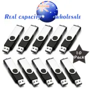 AUS ✔ Wholesale 10 Pack ✔ black usb 2.0 flash drive u disk Pen Memory Stick Lot