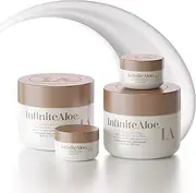 Infinite Aloe Skin Care Cream Fragrance Free 8oz. - 2 Jars - ** (Plus 2 Bonus 0.5 oz InfiniteAloe Travel Jars) **