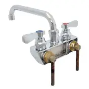BK Resources BKF-4SM2-6-G OptiFlow Solid Body w/ 6" Swing Spout Faucet