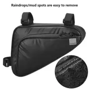 Waterproof Bicycle Front Triangle Bag Mountain Bike Cycling Storage Black Pouch