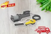 120V Winch w/ Remote Control, 1500 lb Capacity, 35ft Steel Cable for Garage/Shop