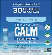 Natural Vitality, Natural Calm plus Magnesium Drink Powder, 30 count