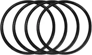 17/18/19/20 Inch Universal Nylon Car/Racing Wheel Hub Protective Sleeve Anti-Collision Strip Trim Compatible for BMW Tesla Compatible for Toyota Benz Compatible for VW(17 inch-4 Black)