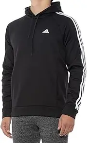 [adidas] Men's Essentials Fleece 3-Stripes Hoodie