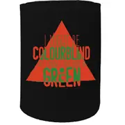 Alcohol Stubby Holder - Colourblind Green - Funny Novelty Birthday Gift Joke Beer Can Bottle