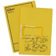 Avery Foolscap Tubeclip File Yellow