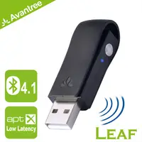 在飛比找PChome24h購物優惠-Avantree Leaf 低延遲USB藍牙音樂發射器(黑)