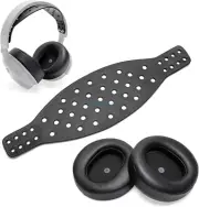 Wide Lambskin Headband Strap Protein Ear Pads for Audeze Maxwell Headphones