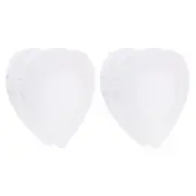 Painting Canvas Panels, 4 Pack 8x8 Inch Heart Shape Blank Art Board, White