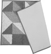 Abaodam Washable Non Slip Indoor Entrance Mat Geometric Style Doormat for Home Entryway Soft Rug for Living Hallway