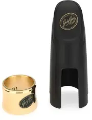 JodyJazz HRB1 Power Ring Ligature with Cap for Hard Rubber Baritone Saxophone