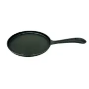 Fissman Cast Iron 22cm Crepe Pan Non-Stick Cook/Bake Kitchen Cookware Black