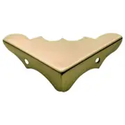 Medium Box Corner Cap, Polished Brass