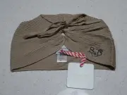 BNWT SASS & BIDE '2 Very Different Fates' Gathered Silk Blend Logo Beanie