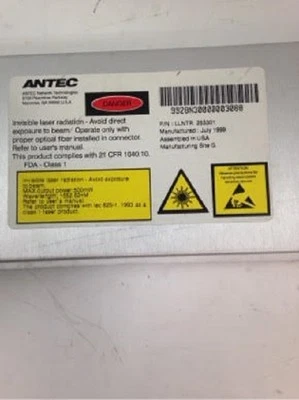 Antec Fiber Optic Transmitter LLNTR-253301 1552.52 nm