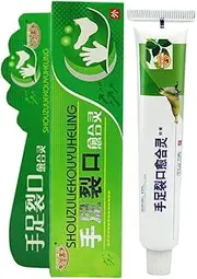 1PcHELLOYOUNG Powerful Chinese Ointment Cream Hand Foot Crack Cream Heel Chapped Peeling Foot and hand Repair Anti Dry Crack care Ointmentss Anti-itch Cream Removal Eczema Psoriasis Ointment Dermatitis Chinese Herbal Medical Plaster Health Care Ointments